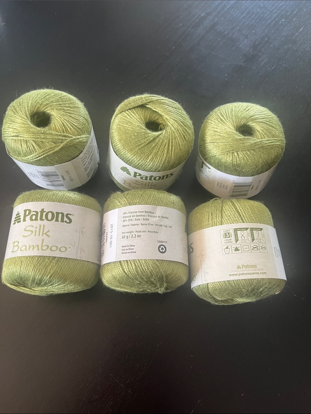Silk Bamboo Yarn - Green